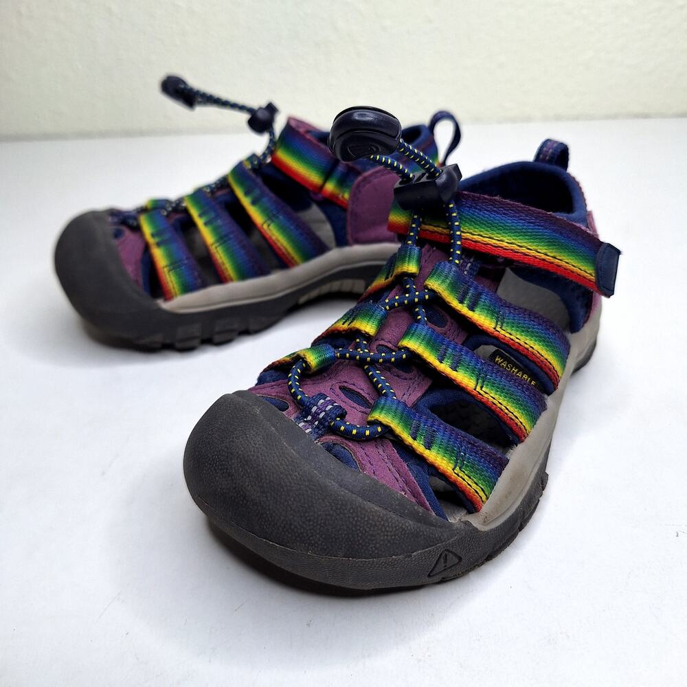 KEEN Newport H2 Sandals Tillandsia Rainbow Kids 10 Outdoor Hiking Closed Toe